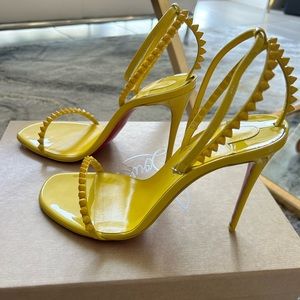 So Me 100 Christian Louboutin yellow sandals